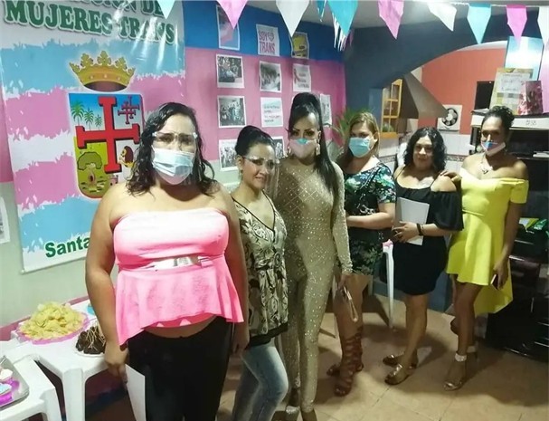 Integrantes de la Casa Trans en Santa Cruz de la Sierra